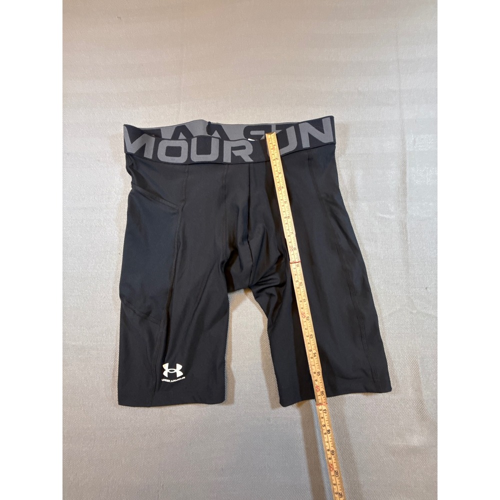 Under Armour HeatGear Compression Shorts Black Training Athletic Large NEW 2215 - Picture 9 of 9